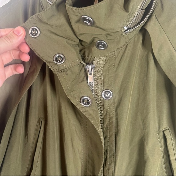 Free People Olive Green Relaxed Fit Windswept Jacket Size XS slouchy oversized - Picture 8 of 14